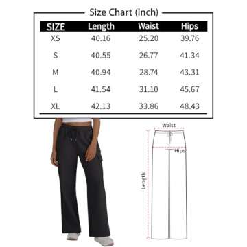 Trendy Queen Womens Cargo Sweatpants Wide Leg High Waisted Baggy Drawstring Sweat Pants 2024 Fall Clothes Casual Loose Active Flared Pants with Pockets Fashion Outfits Grey S