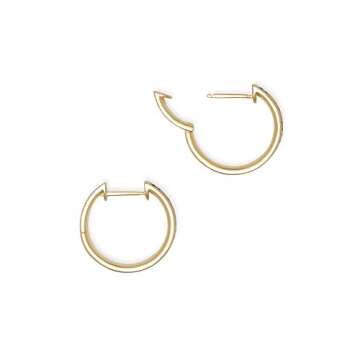 Kendra Scott Jack Gold Hoop Earrings in White Crystal