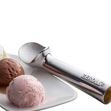 Zeroll Ice Cream Scoop - Unique Liquid Filled Handle, Easy Release