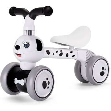 YGJT Baby Balance Bike for 1 Year Olds - Silent Wheels & Safe Riding