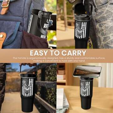 Insulated 30oz Hunting Tumbler with Flip Straw