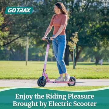 Gotrax GXL V2 Electric Scooter for Adult, 8.5" Solid Tire Max 9 Mile 15.5Mph Speed Powered By 250W Motor, Foldable Commuting E Scooter for Adult Pink