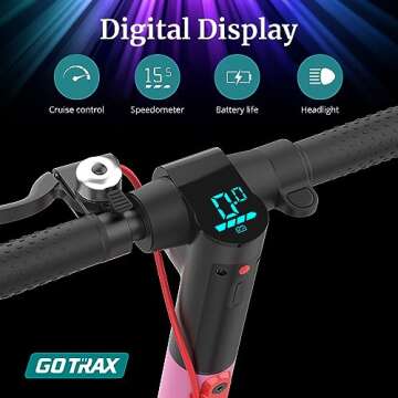 Gotrax GXL V2 Electric Scooter for Adult, 8.5" Solid Tire Max 9 Mile 15.5Mph Speed Powered By 250W Motor, Foldable Commuting E Scooter for Adult Pink