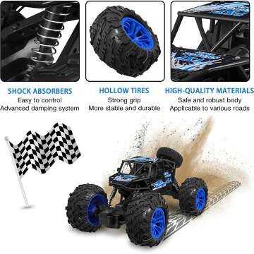 YEZI RC Car - 1:18 Waterproof Off Road Truck