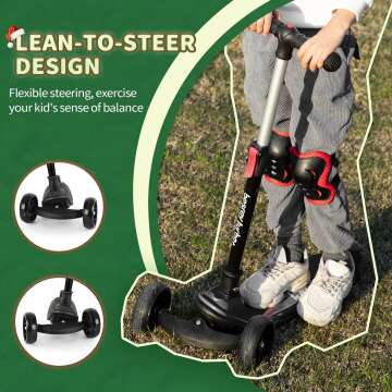 besrey Kids Kick Scooter with Adjustable Height