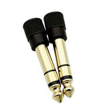 Chadou 6.35mm to 3.5mm Audio Adapter - 2 Pack