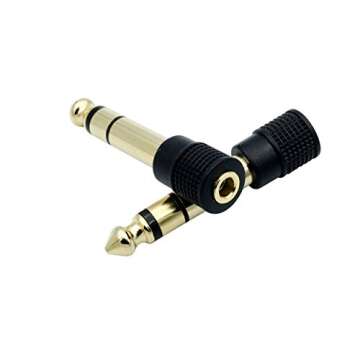 Chadou 6.35mm to 3.5mm Audio Adapter - 2 Pack