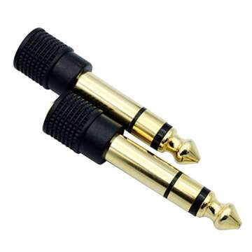 Chadou 6.35mm to 3.5mm Audio Adapter - 2 Pack