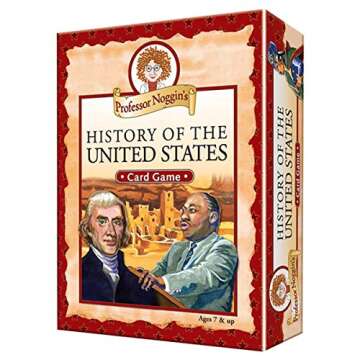 Professor Noggin History of The United States - A Educational Trivia Based Card Game for Kids