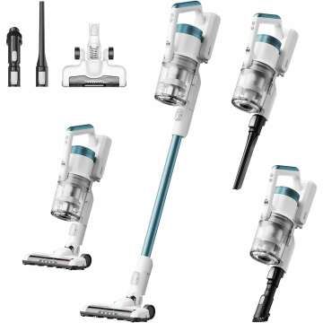 Eureka RapidClean Pro Cordless Cleaner: Lightweight Stick & Handheld Vac, LED Lights