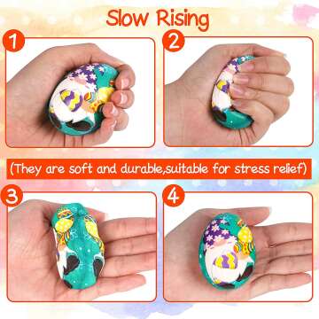 Easter Eggs Gnome Squishy Toys