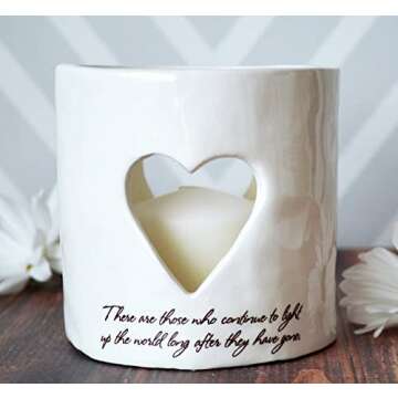 Heart Candle Votive for Sympathy Gifts