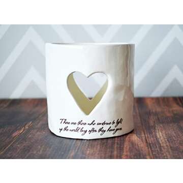 Heart Candle Votive for Sympathy Gifts