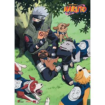 Great Eastern Entertainment Naruto Kakashi Reading Wall Scroll, 33 by 44-Inch