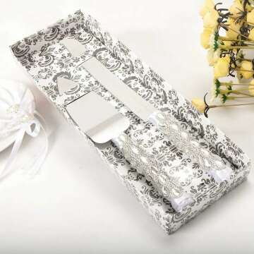 Elegant Wedding Cake Knife and Server Set