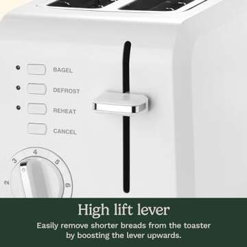 Cuisinart 2-Slice Toaster, Compact, White, CPT-122