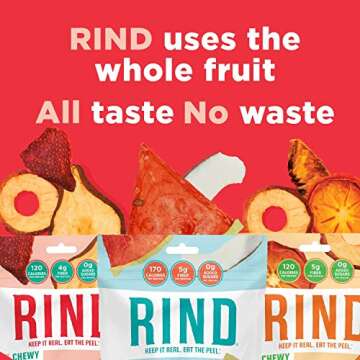 RIND Snacks | Variety 3 Bag Pack | Straw-Peary, Coco-Melon, & Orchard Blend | Dried Fruit Superfood | No Sugar Added | High in Fiber | Gluten Free | Vegan | Paleo | Healthy Fruit Snacks | 2.75oz - 3oz