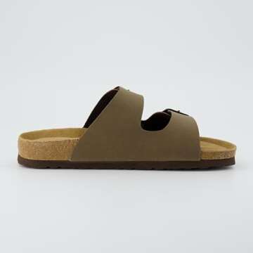 CUSHIONAIRE Lane Cork Footbed Sandal for Women