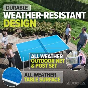 JOOLA Nova Pro Plus Indoor/Outdoor Table Tennis Table with Weatherproof