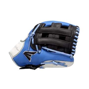 Easton | TOURNAMENT ELITE Baseball Glove | 11.5" | H-Web | Right Hand Throw | Black/Columbia Blue