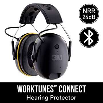 3M WorkTunes Connect Hearing Protector with Bluetooth Technology