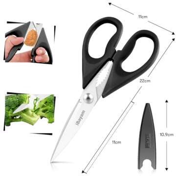 iBayam Kitchen Scissors - Great Gifts for Men