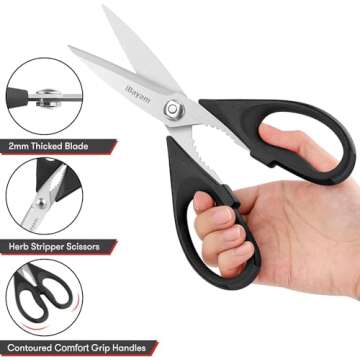 iBayam Kitchen Scissors - Great Gifts for Men