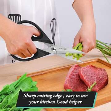 iBayam Kitchen Scissors - Great Gifts for Men