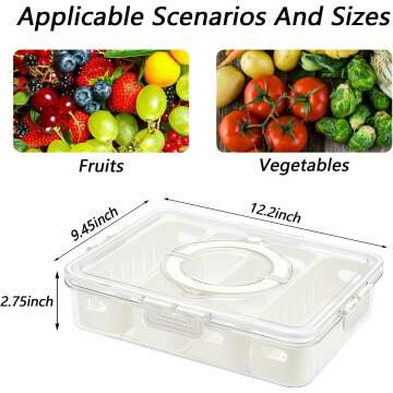 Snackle Box Divided Serving Tray - Portable & Versatile