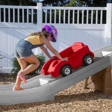 Step2 Extreme Thrill Coaster Kids Ride On Toy, Push Car, Indoor/Outdoor Roller Coaster & Playset, Made of Durable Plastic, Max Weight 75 lbs., for Toddlers 3+ Years Old