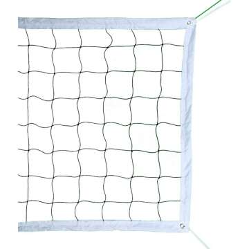 Professional Volleyball Net Outdoor with Aircraft Steel Cable, Heavy Duty Volleyball Net for Backyard, 32x3FT Portable Volleyball Net for Pool Schoolyard Beach, Badminton/ Pro Volleyball Net Set