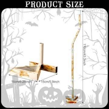 Enhance Your Halloween Decor with Briwooody 2 Pcs Skeleton Stands