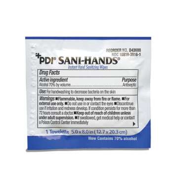 Sani-Hands Hand Sanitizer Wipes 100 Packets Per Box