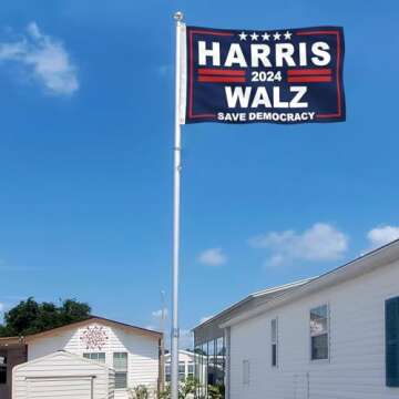 Kamala Harris Waltz 2024 Flag 3x5 Ft Kamala Harris For President Flags,Save Democracy Flag harris Yard Sign for Garden Lawn Camping Home Room Décor Indoor Outdoor,with 2 Brass Grommets (HI)