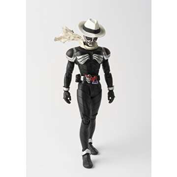 TAMASHII NATIONS Bandai S.H.Figuarts Shinkocchou Seihou Skull Kamen Rider W & Decade: Movie War 2010" Action Figure