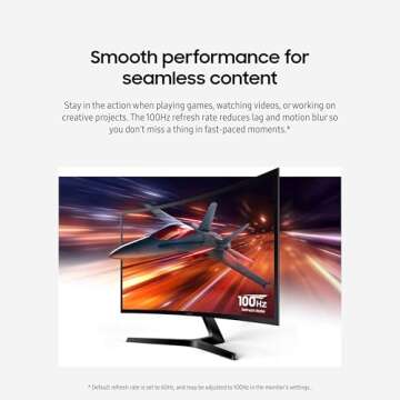 Samsung 27" S3 FHD Curved Monitor - 100Hz Refresh Rate