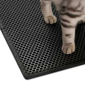 Pieviev Cat Litter Mat - Waterproof & Trapping (24x15)