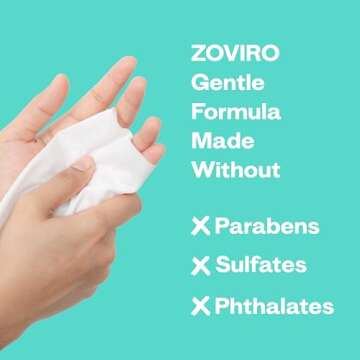 Zoviro Hand Sanitizer Wipes, Tea Tree Essential Oil, Hand Wipes Travel Size, Moisturizing Sanitizing Wipes, Tea Tree Scent, 20 Count (Pack of 10)