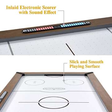 Barrington Billiards Urban Arcade Collection Air Powered Hockey with Accessories, Perfect for Family Game Rooms