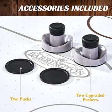 Barrington Billiards Urban Arcade Collection Air Powered Hockey with Accessories, Perfect for Family Game Rooms