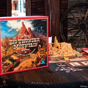 Funko Disney Big Thunder Mountain Railroad Family Board Game Ages 9 and Up 2-4 Players