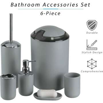 IMAVO 6-Piece Bathroom Set