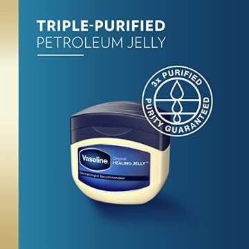 Vaseline Petroleum Jelly Original Provides Dry Skin Relief And Protects Minor Cuts Dermatologist Recommended And Locks In Moisture, 13 Ounce (Pack of 3)