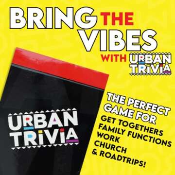 Urban Trivia Game - Black Card Game for The Culture! Fun Trivia on Black TV, Movies, Music, Sports, & Growing Up Black! Great Trivia for Adult Game Nights and Family Gatherings.