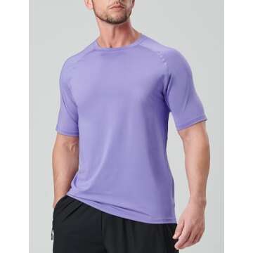 5 Pack Men’s Active Quick Dry Crew Neck T Shirts | Athletic Running Gym Workout Short Sleeve Tee Tops Bulk (Set 8, Small)