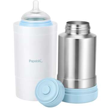 Papablic Portable Travel Baby Bottle Warmer Plus - 18 oz Capacity