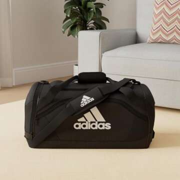 Adidas Team Issue 2 Medium Duffel Bag - Versatile Black One Size