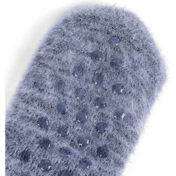 Jeasona Women’s Fuzzy Slipper Socks With Grippers Cozy Warm Cute Animal Gifts