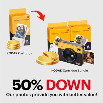 KODAK Mini Shot 3 Retro Camera & Printer Bundle