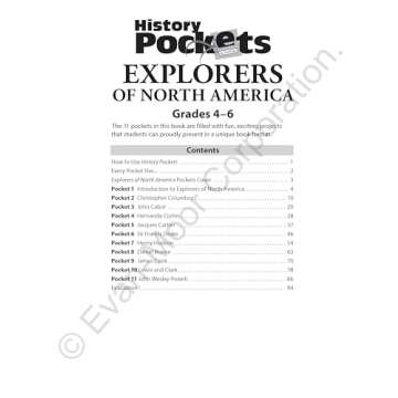 History Pockets: Explorers of North America, Grades 4-6+